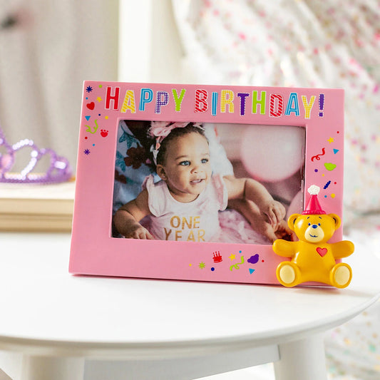 Build-A-Bear® Happy BEARthday! Pink Photo Frame - US 5078