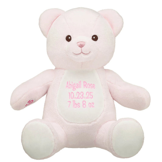 Embroidered Baby Pink Teddy Bear | Build-A-Bear® - US 6917