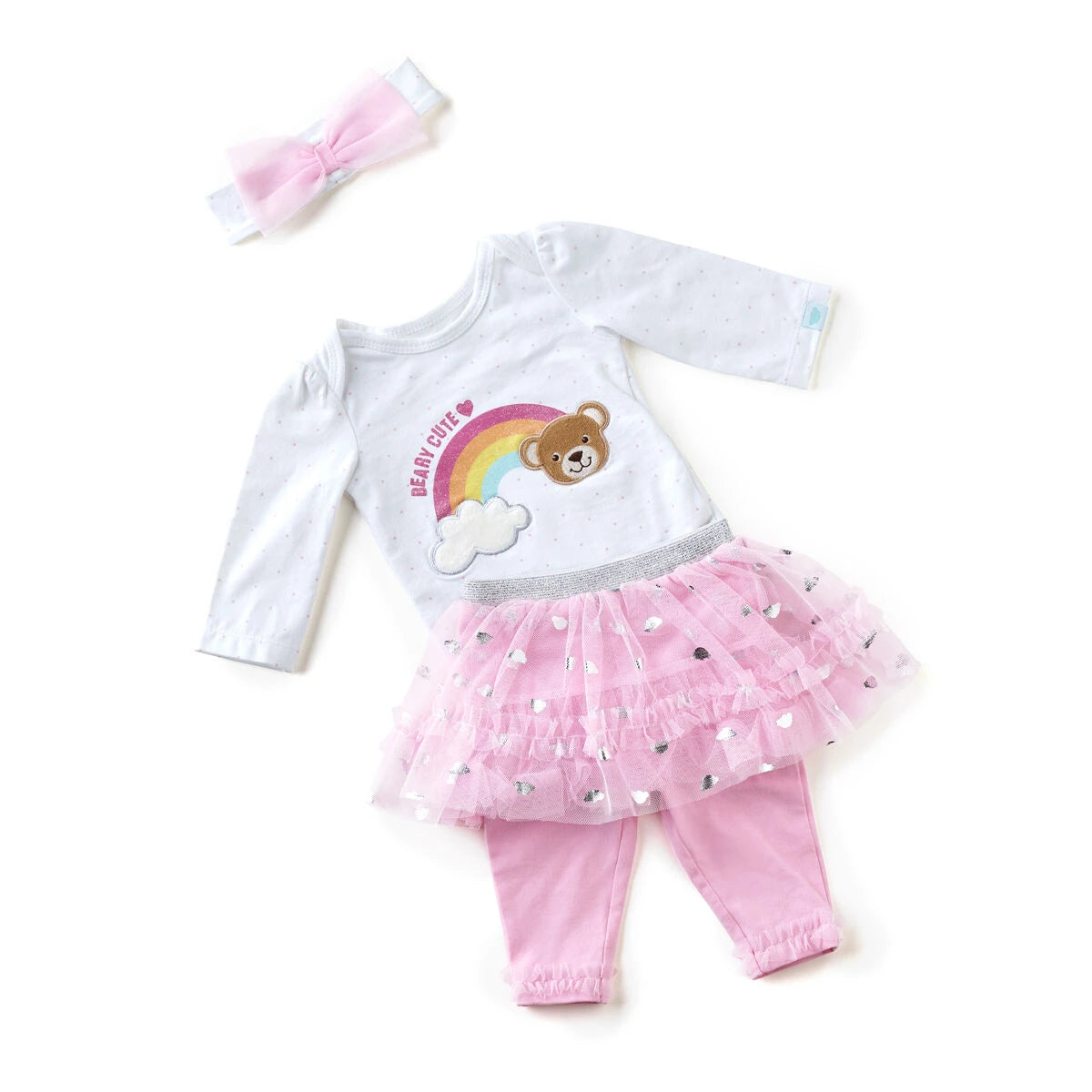 Pink Baby Tutu Outfit - Size 9 Months | Build-A-Bear® - US 6633