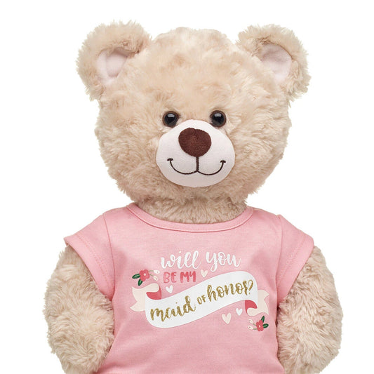 "Will You Be My Maid of Honor?" T-Shirt for Stuffed Animals | Build-A-Bear® - US 8109