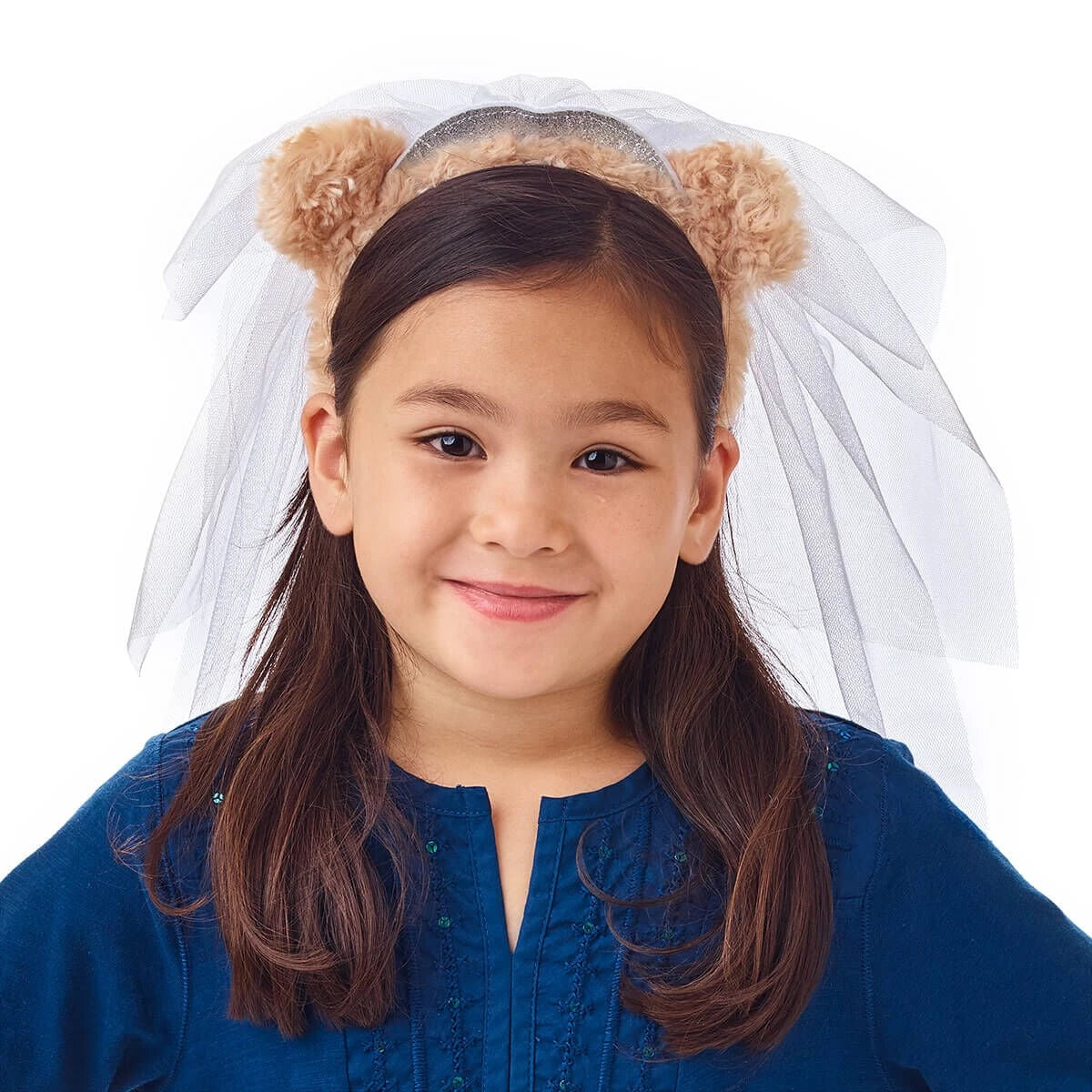 Bear Ears Headband and Veil for Kids - US 9397
