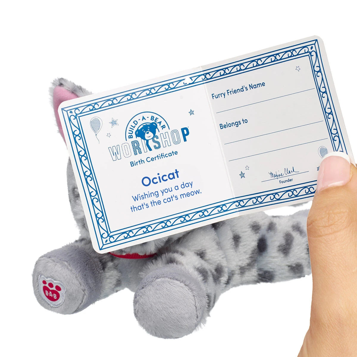 Build-A-Bear Mini Beans Promise Pets Ocicat Stuffed | BAB - US 9816