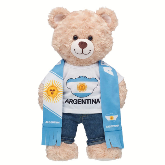 Argentina Scarf & T-Shirt Set | Build-A-Bear - US 4590