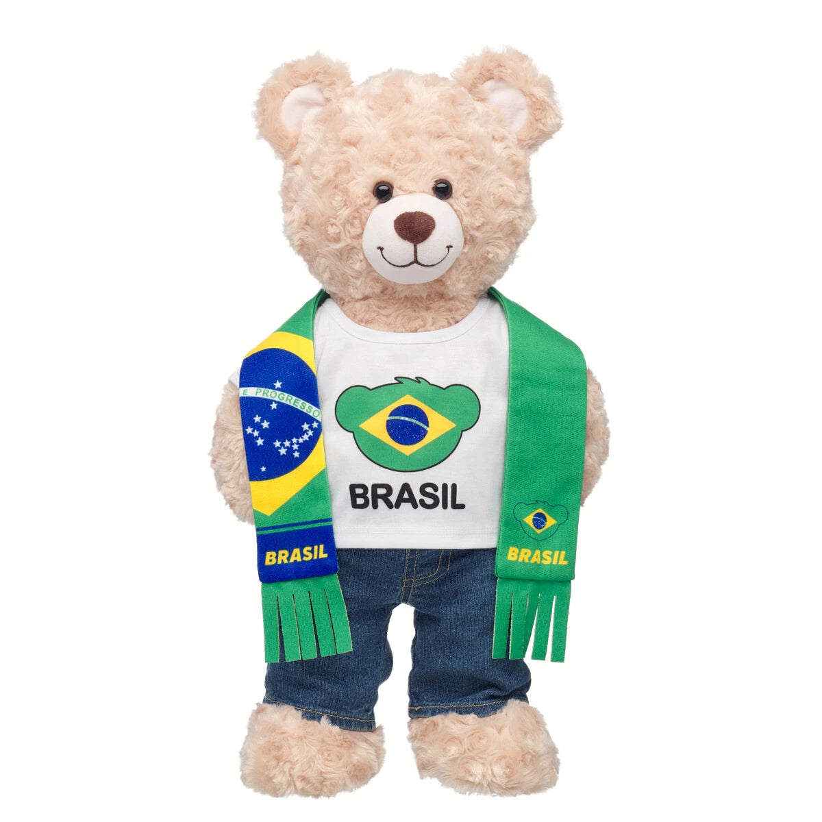 Brazil Scarf & T-Shirt Set | Build-A-Bear - US 6360