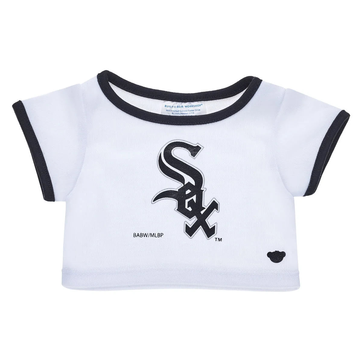 Chicago White Sox Baseball T-Shirt for Stuffed Animals | Build-A-Bear - US 8083