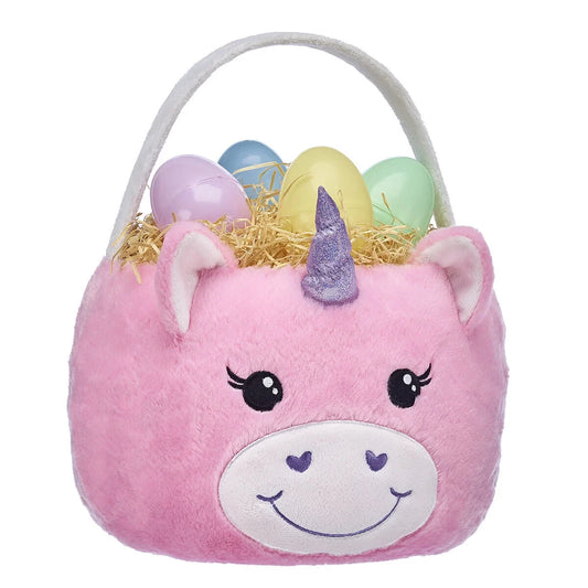 Pink Unicorn Basket for Stuffed Animals | Build-A-Bear® - US 1200