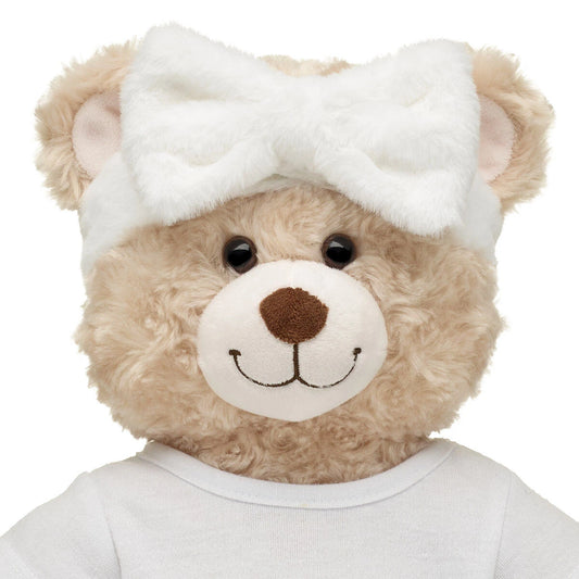 White Plush Bow Headwrap for Plush Toys | Build-A-Bear® - US 7885
