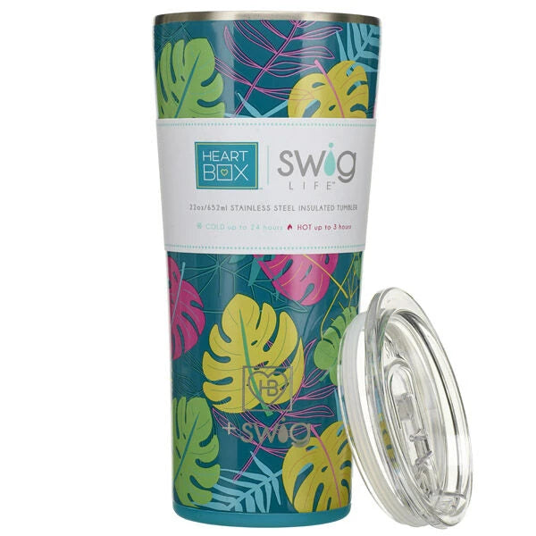 22 oz. Swig Life Palm Leaf Insulated Tumbler | Build-A-Bear® - US 9755
