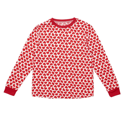 Build-A-Bear Pajama Shop™ Red Hearts PJ Top - Adult - US 2135