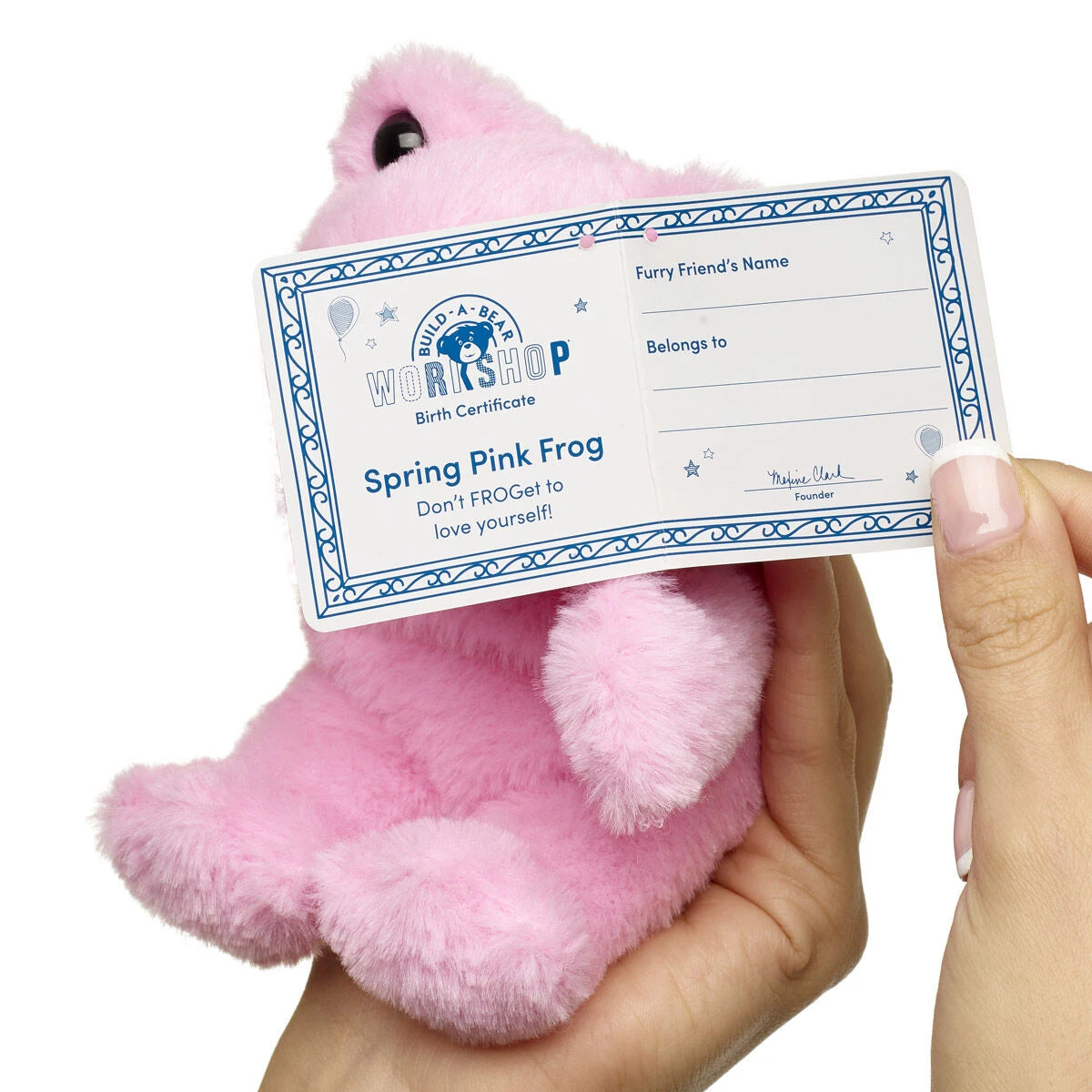 Mini Beans Spring Pink Frog Stuffed Animal | Build-A-Bear® - US 9277