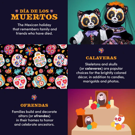 Día de los Muertos Cat Stuffed Animal | Build-A-Bear® - US 2921
