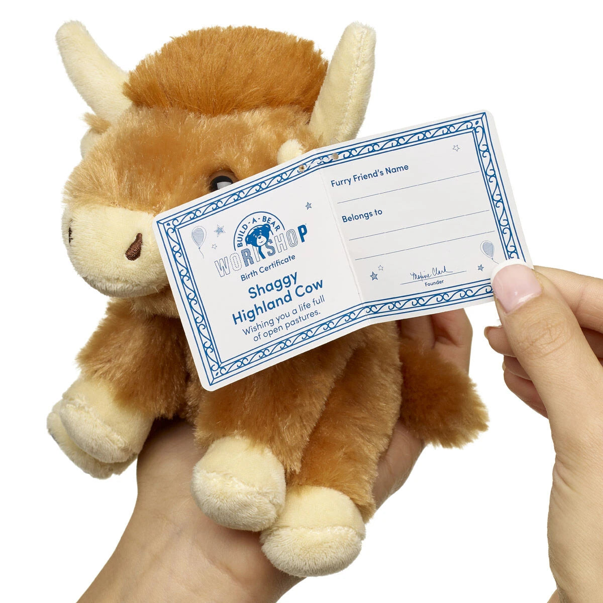 Mini Beans Shaggy Highland Cow Stuffed Animal | Build-A-Bear - US 1686