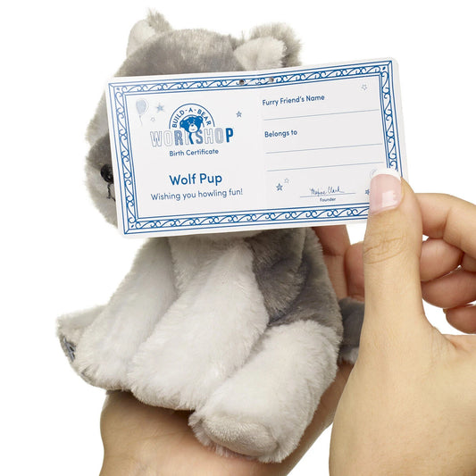 Build-A-Bear Mini Beans Wolf Pup Stuffed Animal | Build-A-Bear® - US 2202