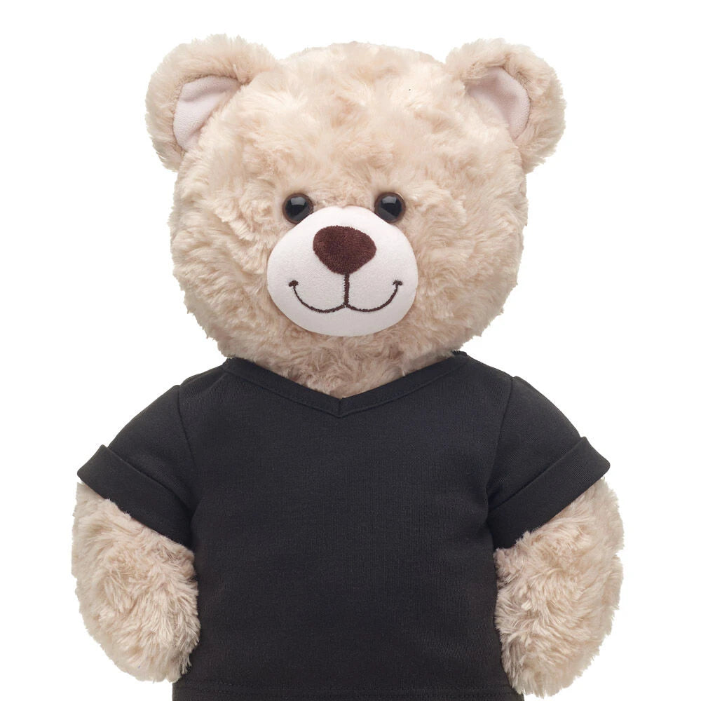 Online Exclusive Black V-Neck T-Shirt | Build-A-Bear - US 5107