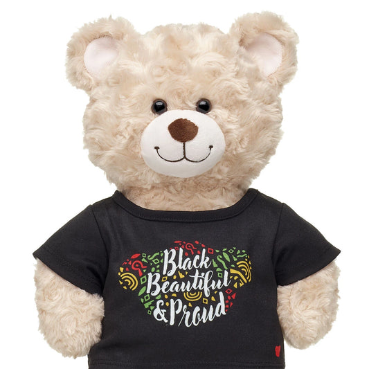 "Black, Beautiful & Proud" T-Shirt for Stuffed Animals | Build-A-Bear® - US 8880