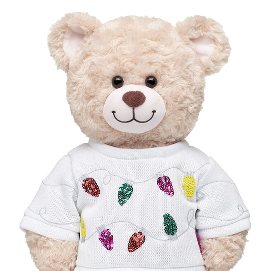 Tipsy Elves Sequin Lights Ugly Christmas Sweater for Stuffed Animals | Build-A-Bear® - US 8386