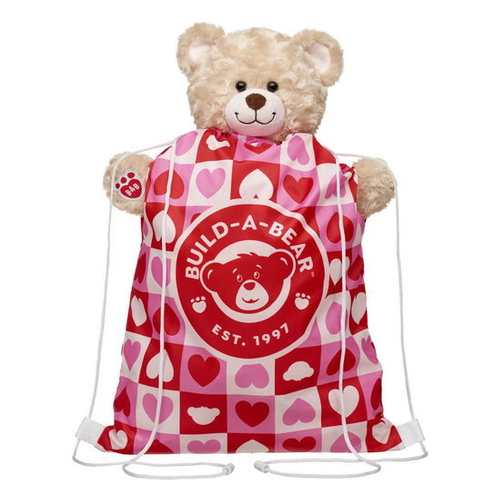 Heart Print Toy Bear Carrier | Build-A-Bear® - US 1696