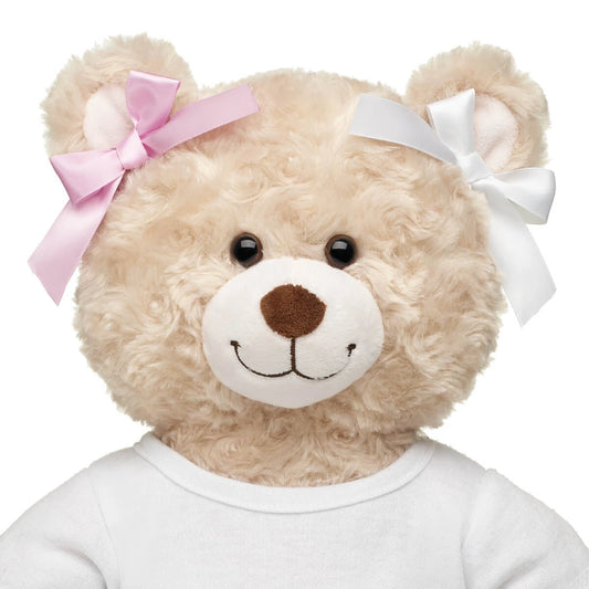 Pink & White Ribbon Bows 4 pc for Plush Toys | Build-A-Bear® - US 6472