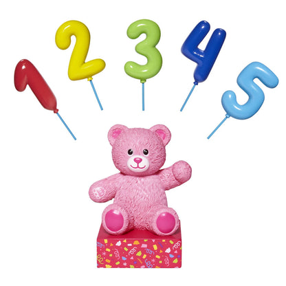 Build-A-Bear® Pink Bear Base with CeleBEARate Balloon Inserts (1-5) - US 7179