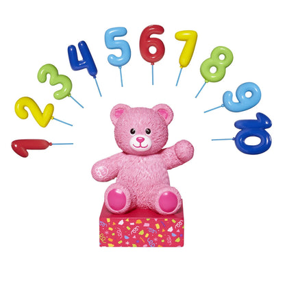 Build-A-Bear® Pink Bear Base with CeleBEARate Balloon Inserts (1-10) - US 2156