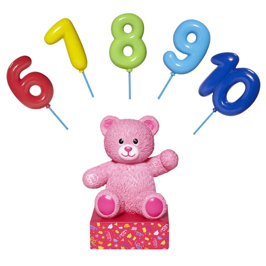 Build-A-Bear® Pink Bear Base with CeleBEARate Balloon Inserts (6-10) - US 2092