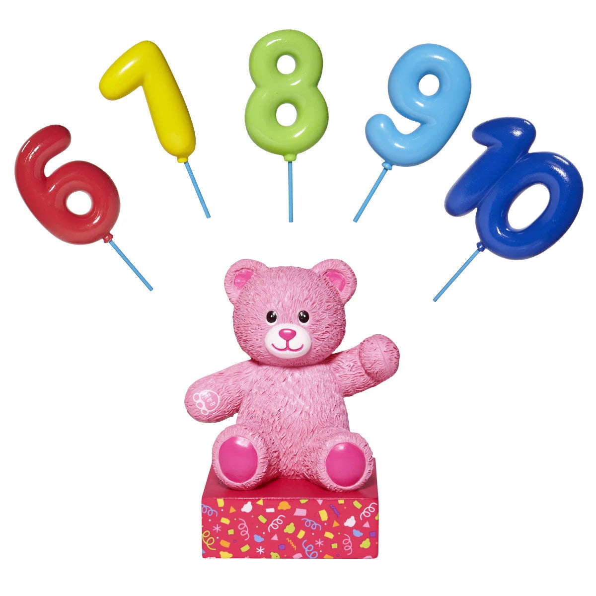 Build-A-Bear® Pink Bear Base with CeleBEARate Balloon Inserts (6-10) - US 2948