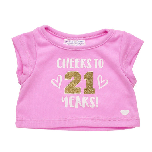 Online Exclusive Cheers to 21 Years T-Shirt | Shop at Build-A-Bear® - US 7995