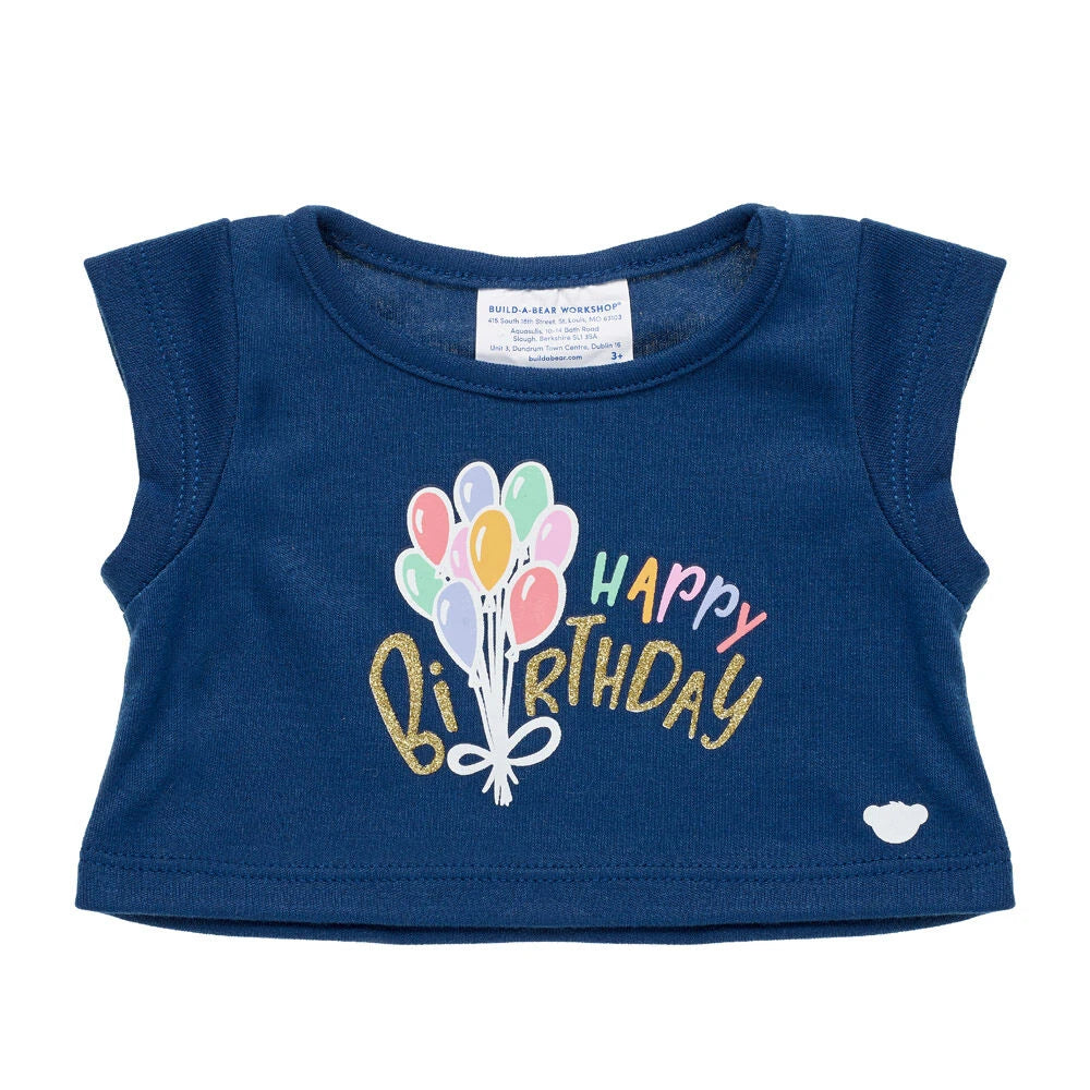 Birthday Balloons T-Shirt for Stuffed Animals | Build-A-Bear® - US 2098