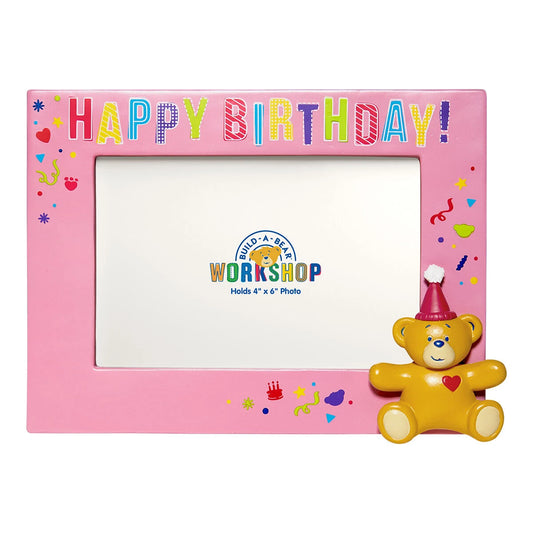 Build-A-Bear® Happy BEARthday! Pink Photo Frame - US 6590
