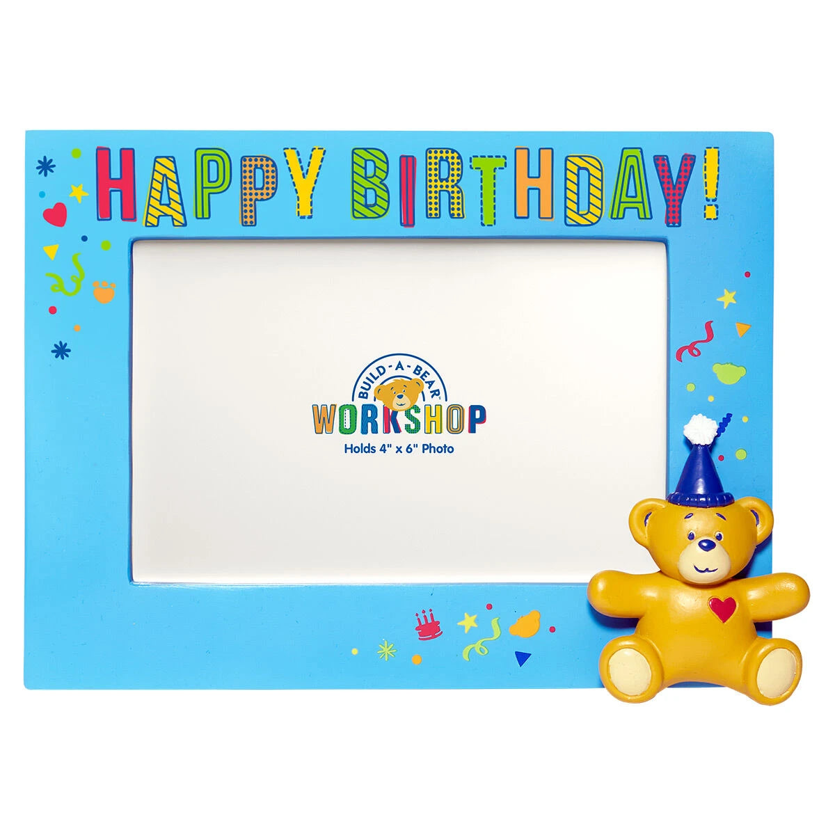 Build-A-Bear® Happy BEARthday! Blue Photo Frame - US 6787