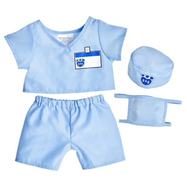 Blue Scrubs 4 pc. for Stuffed Animals | Build-A-Bear® - US 8110