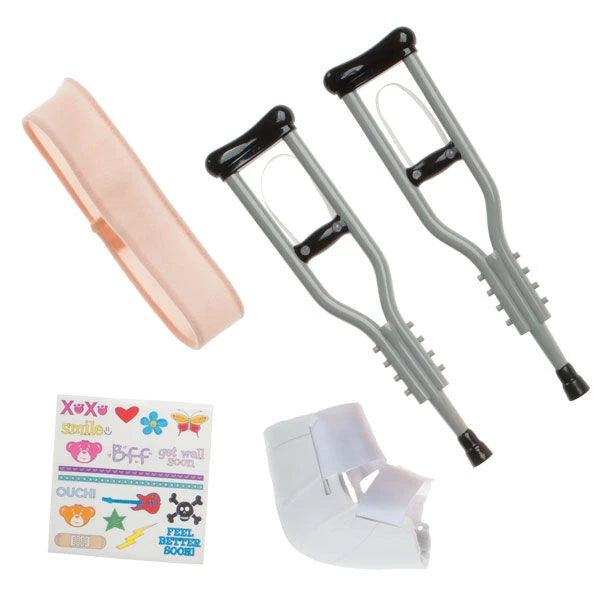 Silver Crutches Set 5 pc. for Stuffed Animals | Build-A-Bear® - US 3655