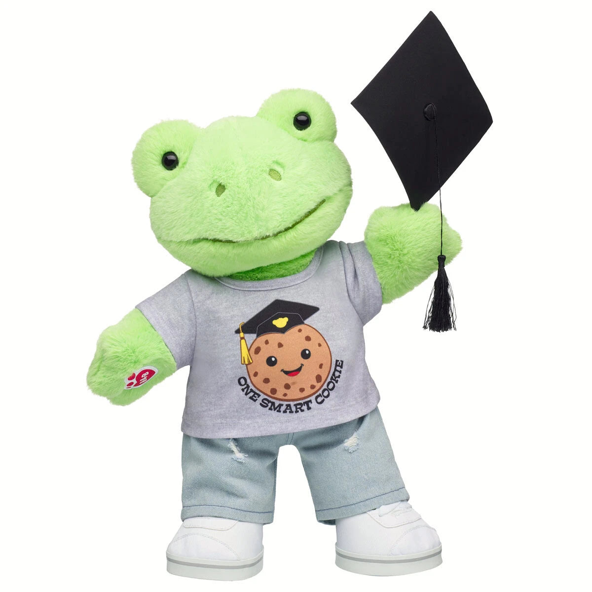 Spring Green Frog Stuffed Animal "One Smart Cookie" Graduation Gift Set | Build-A-Bear - US 6341