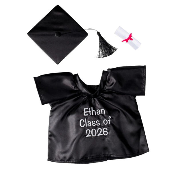Personalized Embroidered Black Graduation Set | Build A Bear - US 1793
