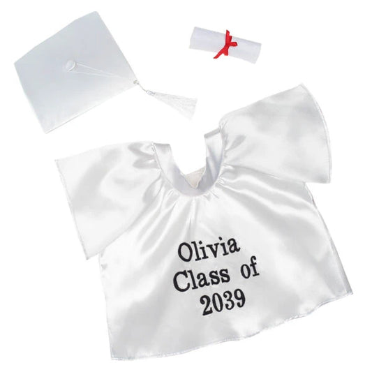 Personalized Embroidered White Graduation Set | Build A Bear - US 9035