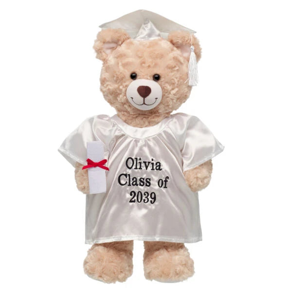 Personalized Embroidered White Graduation Set | Build A Bear - US 7657