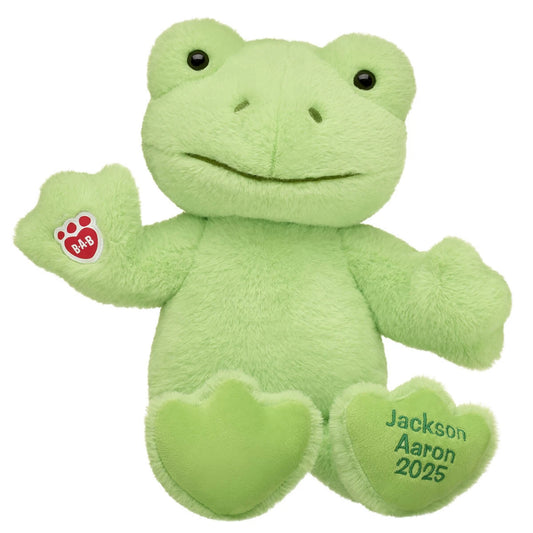 Personalized Embroidered Green Frog Plush Toy | Build-A-Bear® - US 6407