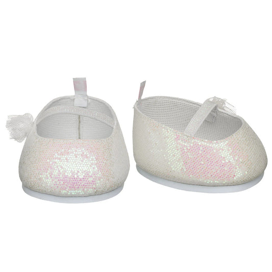 White Sparkle Flats for Stuffed Animals | Build-A-Bear® - US 3345