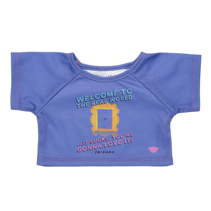 FRIENDS TV Show "Welcome to the Real World" T-Shirt for Stuffed Animals | Build-A-Bear® - US 1847