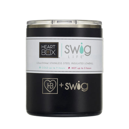 12 oz. HeartBox x Swig Life Stainless Steel Insulated Lowball | Build-A-Bear® - US 6991
