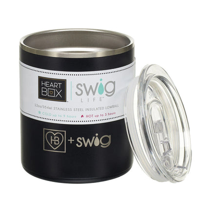 12 oz. HeartBox x Swig Life Stainless Steel Insulated Lowball | Build-A-Bear® - US 6991