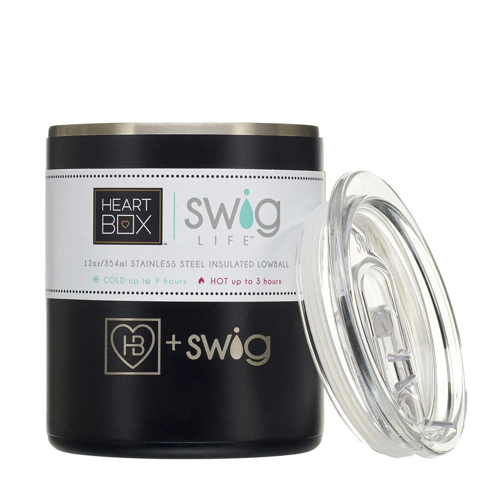 12 oz. HeartBox x Swig Life Stainless Steel Insulated Lowball | Build-A-Bear® - US 6991