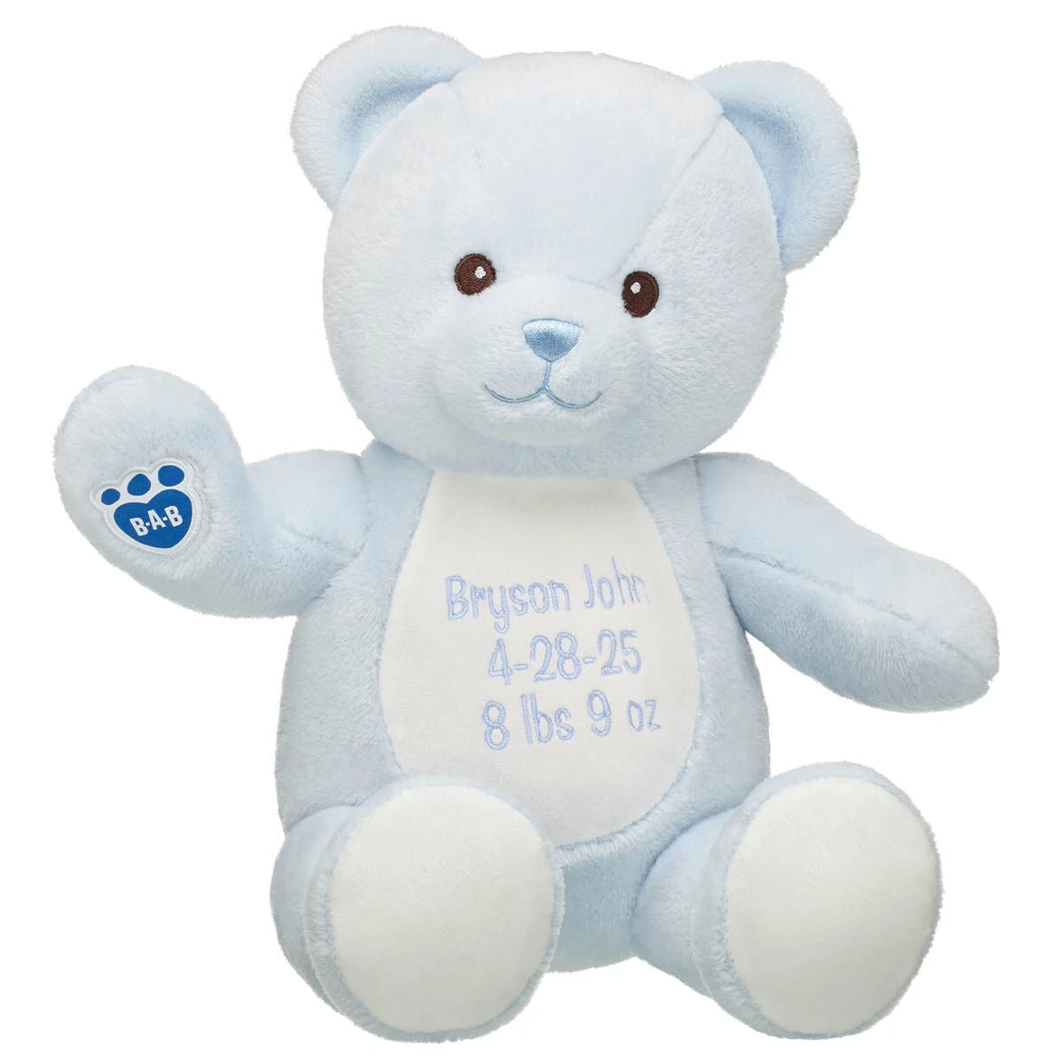 Embroidered Baby Blue Teddy Bear | Build-A-Bear® - US 5925