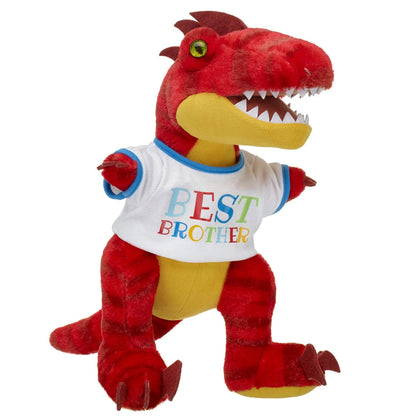 Red Raptor Stuffed Animal "Best Brother" Gift Set | Build-A-Bear® - US 5039