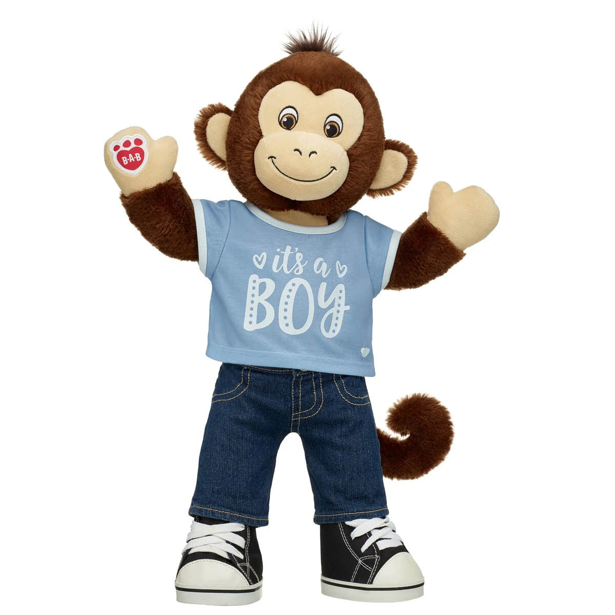 Smiley Monkey Stuffed Animal "It's a Boy" Set | Build-A-Bear® - US 4583