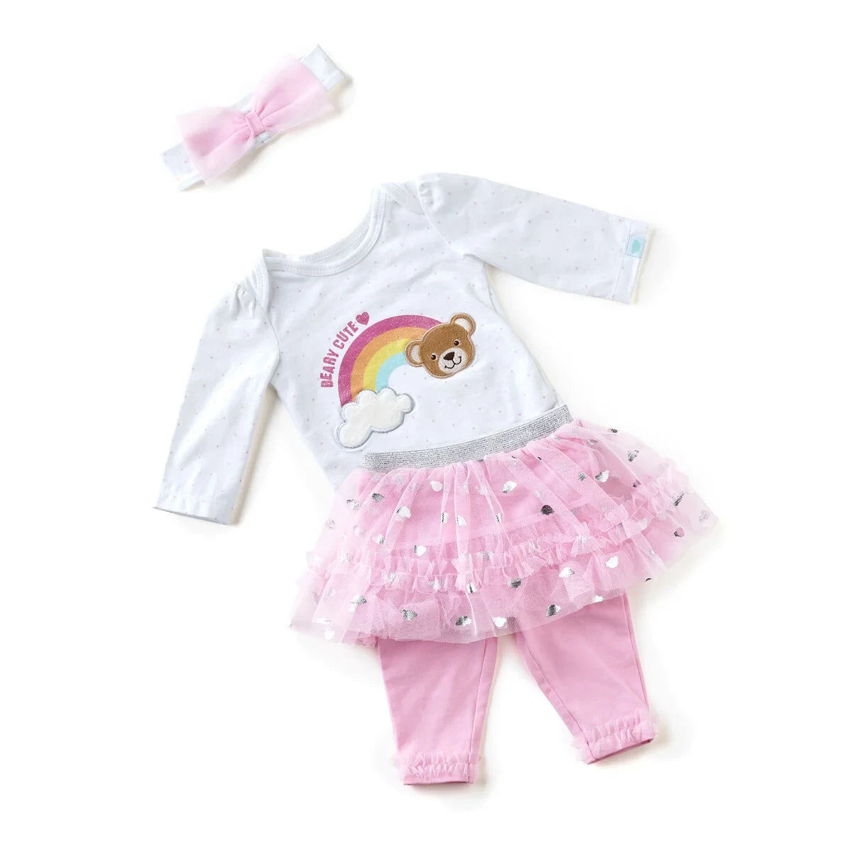 Pink Baby Tutu Outfit - Size 6 Months | Build-A-Bear® - US 9509
