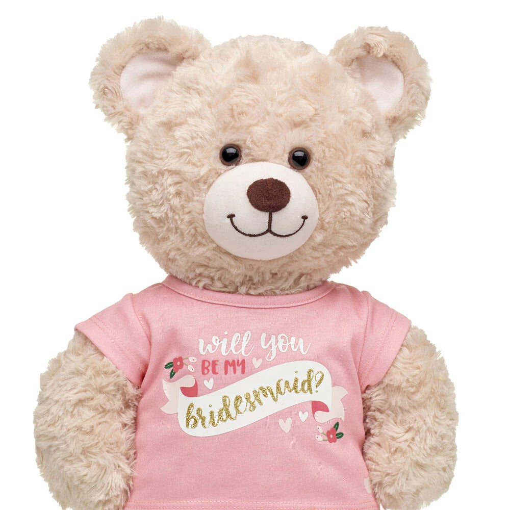 "Will You Be My Bridesmaid?" T-Shirt for Stuffed Animals | Build-A-Bear® - US 7199