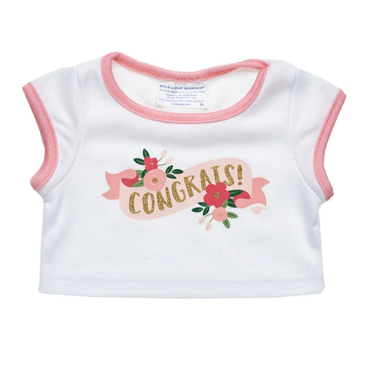 Floral Congrats T-Shirt for Stuffed Animals | Build-A-Bear® - US 7142