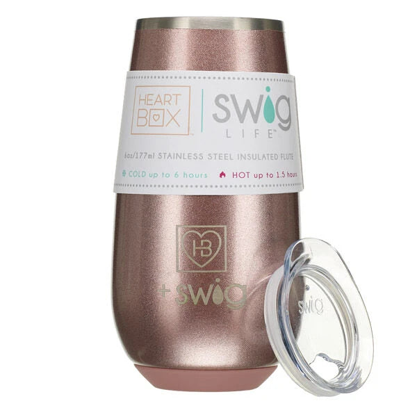 6 oz. HeartBox x Swig Life Stemless Flute | Build-A-Bear® - US 7855