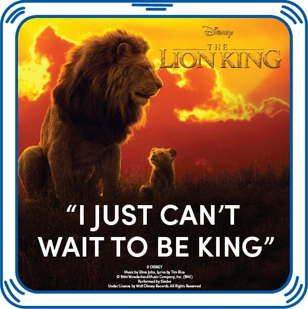 "I Just Can't Wait to Be King" Plush Toy Sound Chip | Build-A-Bear® - US 5244